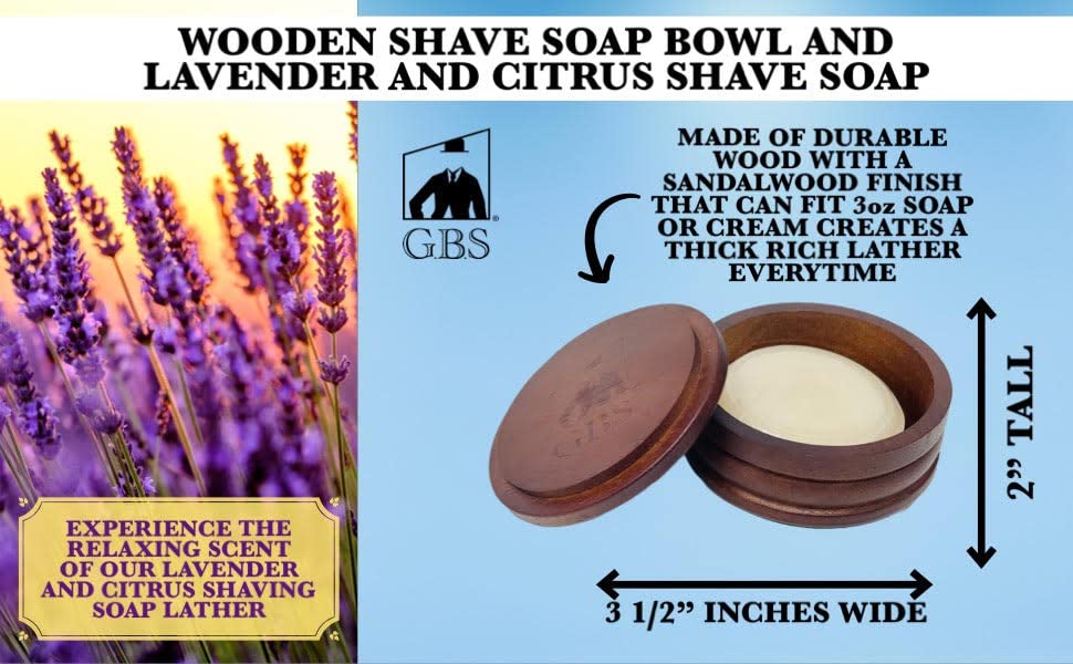G.B.S Complete Men’s Wood Shaving Set Beauty and Personal Care G.B.S