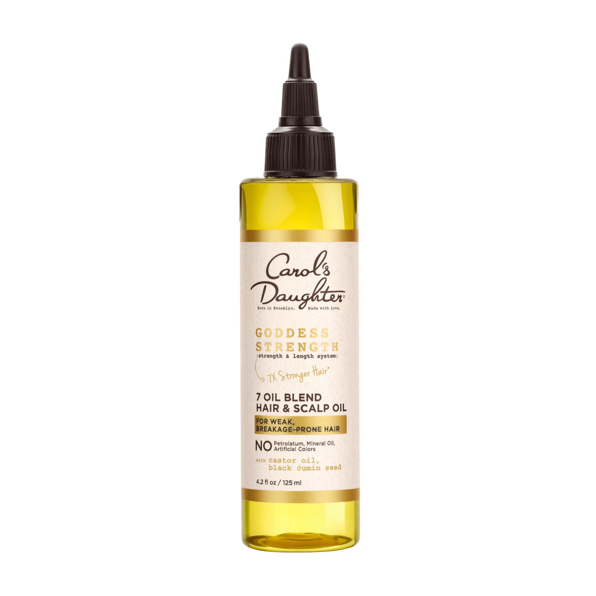 Carol's Daughter Goddess Strength 7 Oil Blend Scalp and Hair Oil for Waves, Coils and Curls, Hair Treatment with Castor Oil, 4.2 Fl Oz Beauty and Personal Care Carol's Daughter