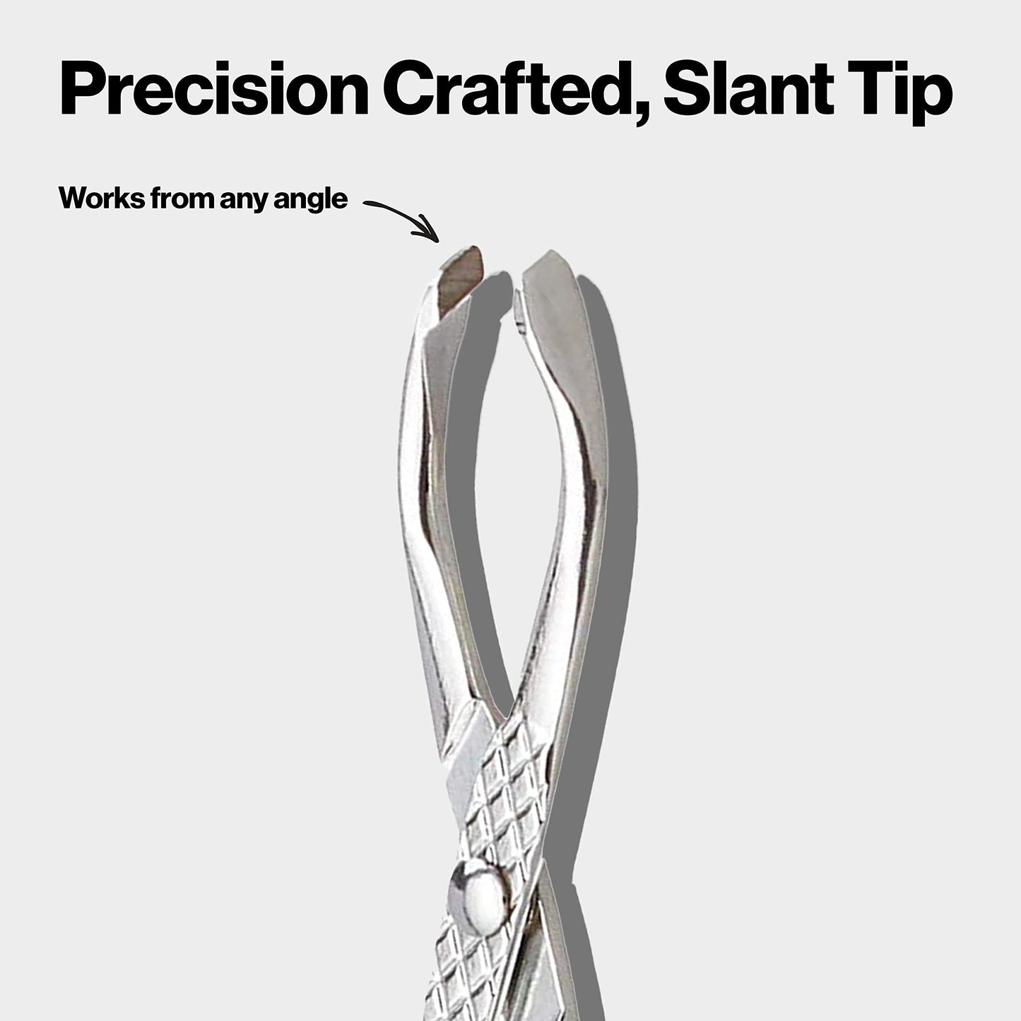 Revlon PerfecTweeze Scissor Tweezers, Slanted Tip, For Eyebrow Shaping and Hair Removal, Ergonomic Handle Design, Stainless Steel, 1 Count