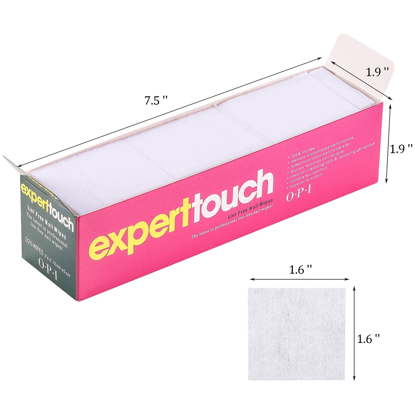 Lint Free Nail Wipes Nail Art Gel Polish Remover Cotton Pads 4 Boxes (1300 Pieces)
