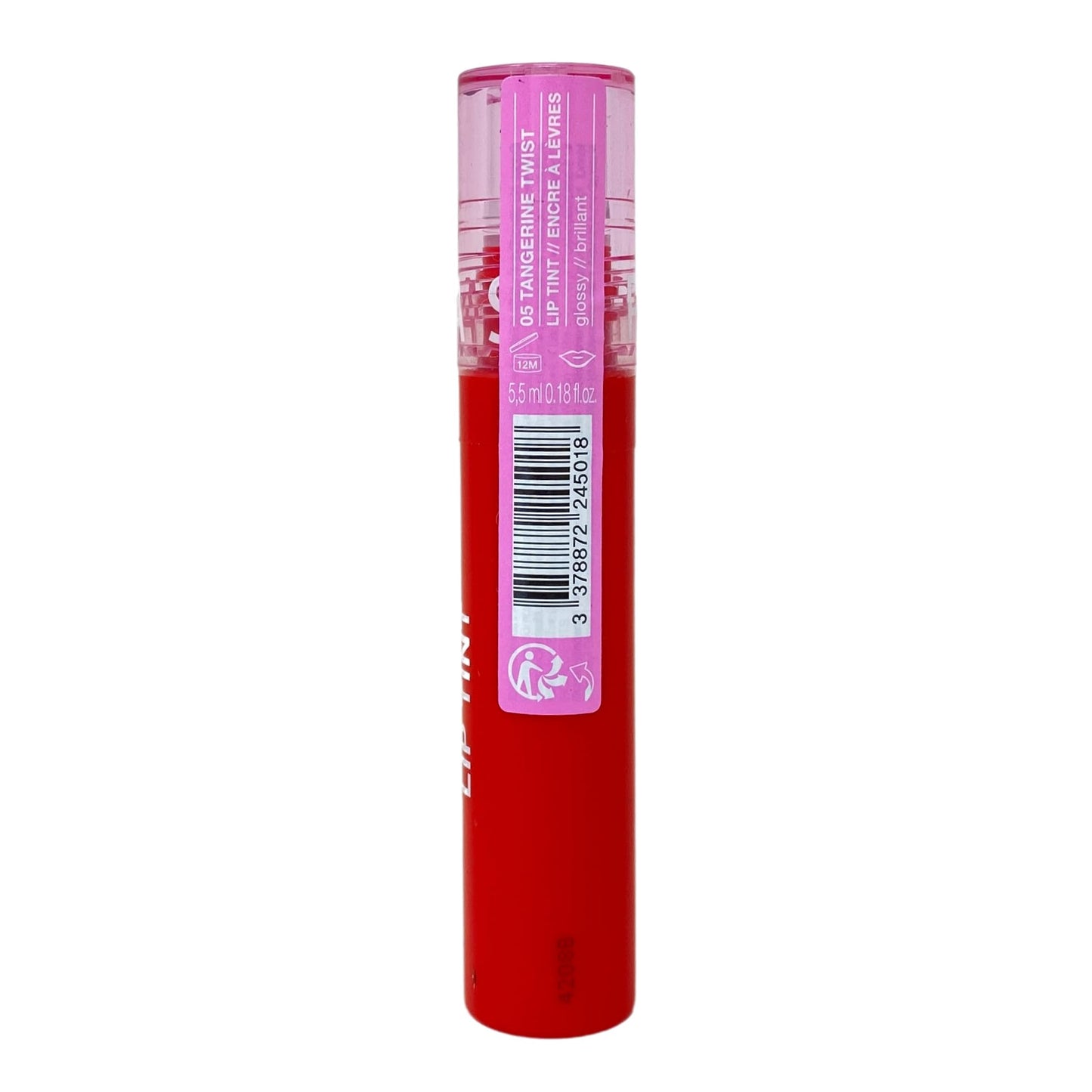 SEPHORA Collection Totally Juicy Lip Tint - 05 Tangerine Twist (bright orange nude) - 5.5 mL / 0.18 fl oz