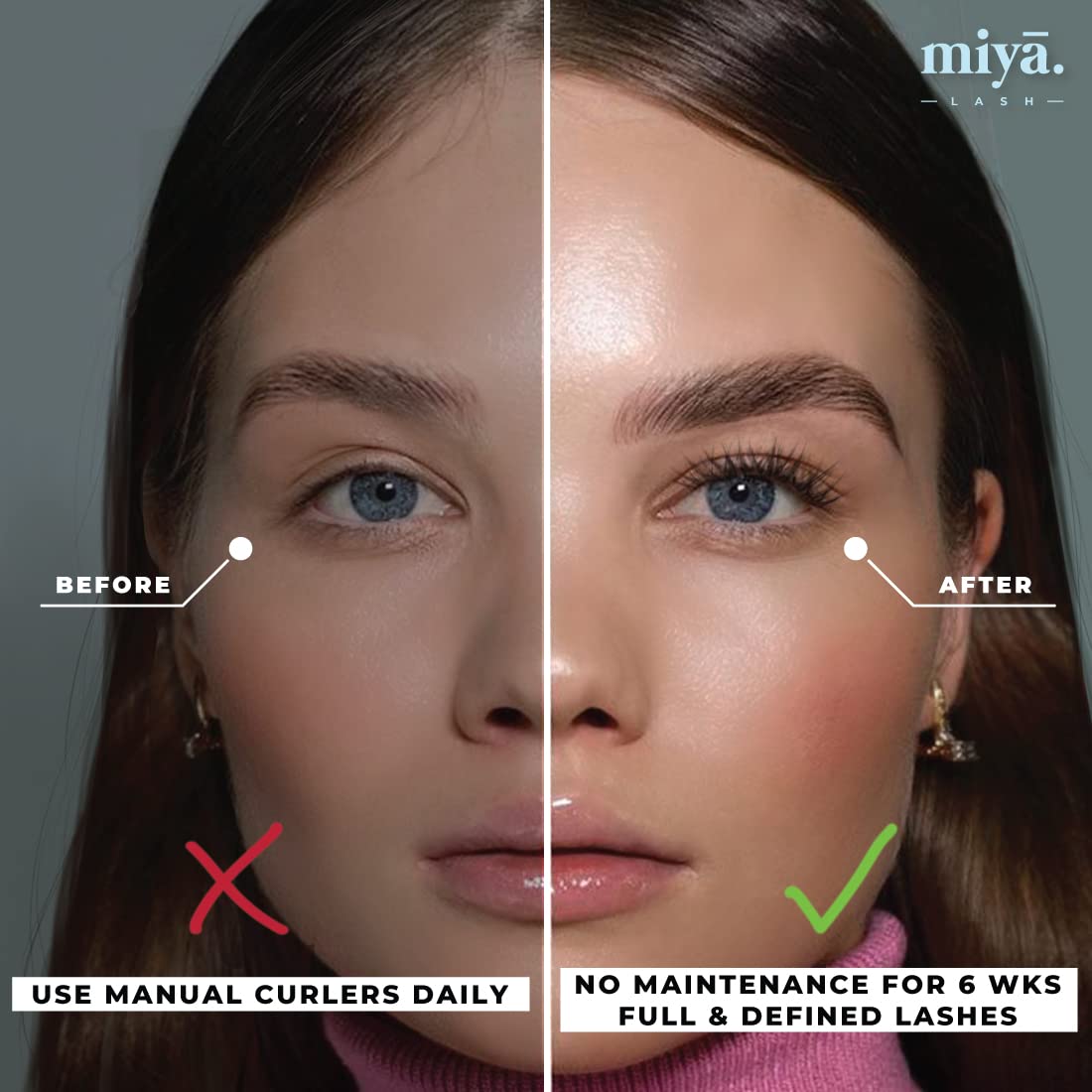 Keratin Lash Lift Kit | Eyelash Perm Kit | Semi-Permanent LVL Curling & Lifting Eyelashes | Lasts Up to 6 Weeks | Includes All Tools | Home & Salon