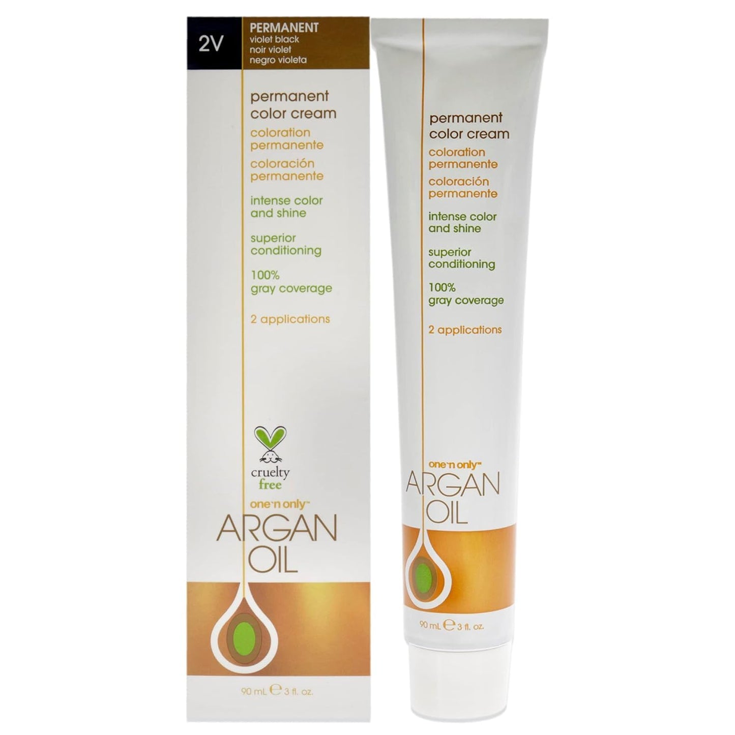 One N' Only Permanent Hair Color - Permanent Hair Dye Made with Argan Oil - Delivers Rich, Accurate Tones with Gray Coverage - Improves Moisture