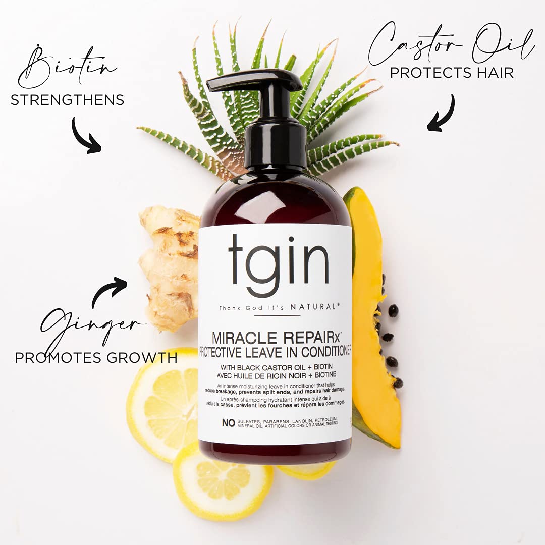 tgin The Growth Package: MRx Strengthening Shampoo and Conditioner, MRx Protective Leave In Conditioner, MRx Anti-Breakage Serum - Gift Set