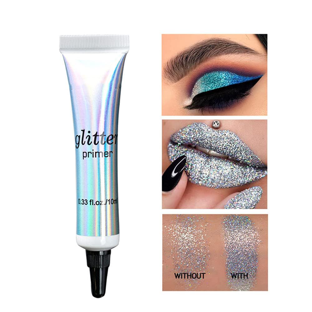AKARY Mini Body Face Lip Eye Makeup Glitter Primer Long Lasting Eye Shadow Color Special Base for Make up Christmas Party New Year Cosmetics Glue