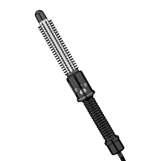 Conair Instant Heat Curling Iron Brush, 3/4-Inch Barrel Curling Brush for Short Hair, 30-Second Heat-Up with 25 Heat Settings for All Hair Types