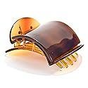 Mia Super Clamp Strong Jaw Clamp French Twist Hair Clip Barrette for Women, Teens, Girls, Comfortable Decorative Back and Hidden Spring, Medium Size