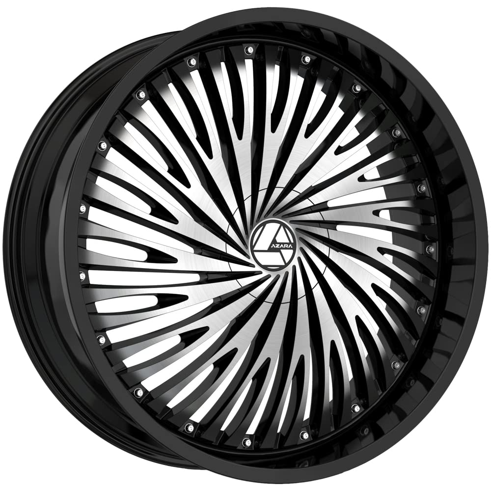 Azara AZA-526 20x8.5 5x114.3 5x120 +35 Cb 74.1 Gloss Black & Machined
