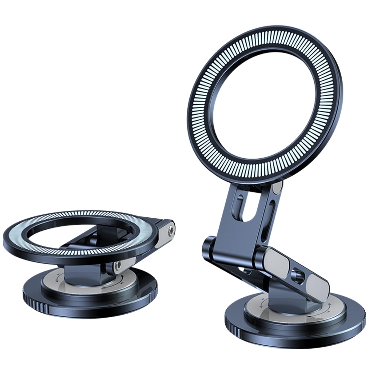 Micool Magnetic Car Phone Holder, Dashboard Mount with 360° Rotation & 720° Foldable Arm, Universal Strong Grip Tablet Stand for All Phones and Pad…