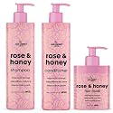Hair Chemist Rose & Honey Deluxe 3-PC Hair Care Collection - Includes Shampoo 33.8oz & Conditioner 33.8oz & Hair Mask 15oz