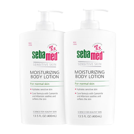 Sebamed Moisturizing Body Lotion for Normal and Sensitive Skin 13.50 Fl oz (400mL) with Pump Pack of 2