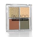Palladio Eyeshadow Quads, Velvety Pigmented Blendable Matte, Metallic & Shimmer Finishes, Creamy Formula, Four Way Quad Eye Shadow Palette, Talc-Free