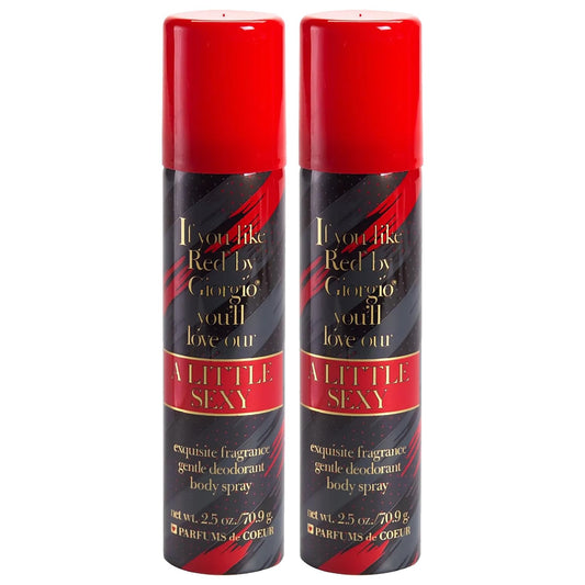 Parfums De Coeur A Little Sexy Deodorant Body Spray for Women, 2.5 Ounce (2) Beauty & Personal Care Parfums De Coeur