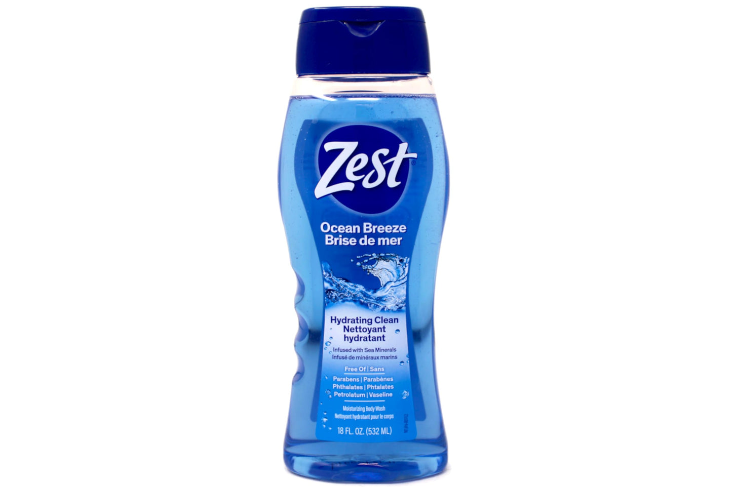 Zest Body Wash, Ocean Breeze, 18 Fl Oz - Packaging May Vary