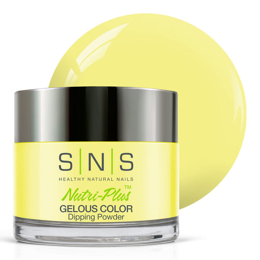 SNS Nail Dip Powder, Gelous Color Dipping Powder - Fashionista Yellow (Yellow/Pastel Cream) - Long-Lasting Acrylic Nail Color & Polish Lasts 14 Days Beauty & Personal Care SNS Healthy Natural Nails