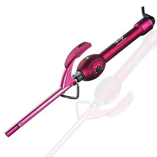 MBHAIR 9mm Thin Curling Wand Hair Curler, 3/8 Small Barrel Skinny Hair Curling Iron Wand Professional Super Tourmaline Ceramic Barrel Small Tongs