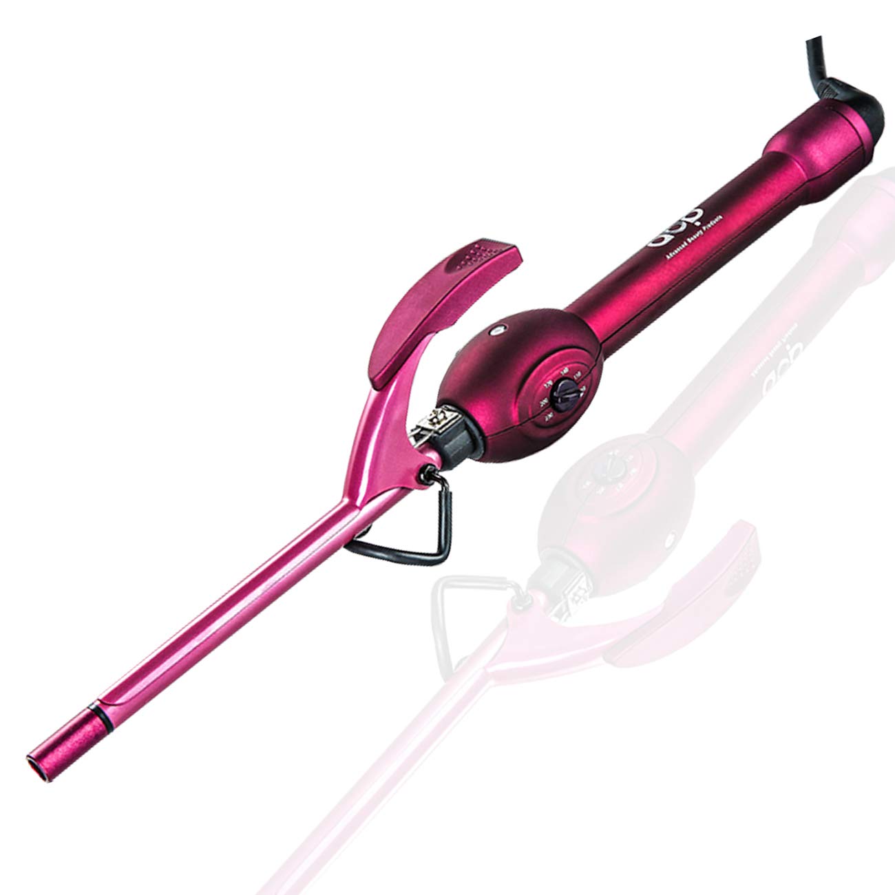 MBHAIR 9mm Thin Curling Wand Hair Curler, 3/8 Small Barrel Skinny Hair Curling Iron Wand Professional Super Tourmaline Ceramic Barrel Small Tongs