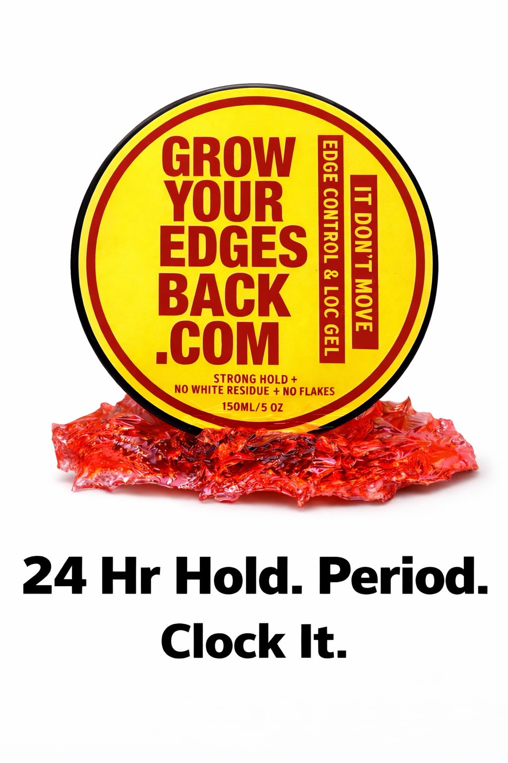 Grow Your Edges Back Best Edge Control for 4C Hair - 24H Exxxtra Hold, No Flakes, No Residue - Moisturizing Edge Control for ALL HAIR AND LOCS!