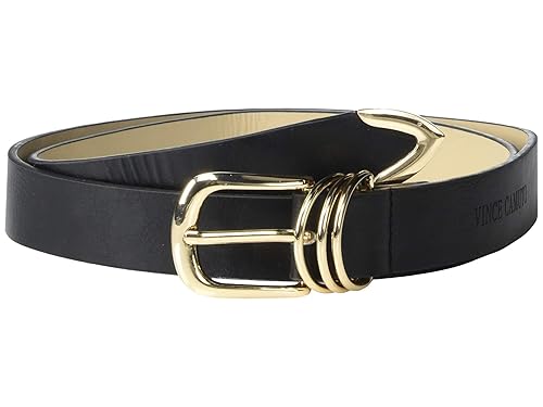 Vince Camuto Studio - Clean Metal Buckle and Tip with Three Rounded Keepers Black MD