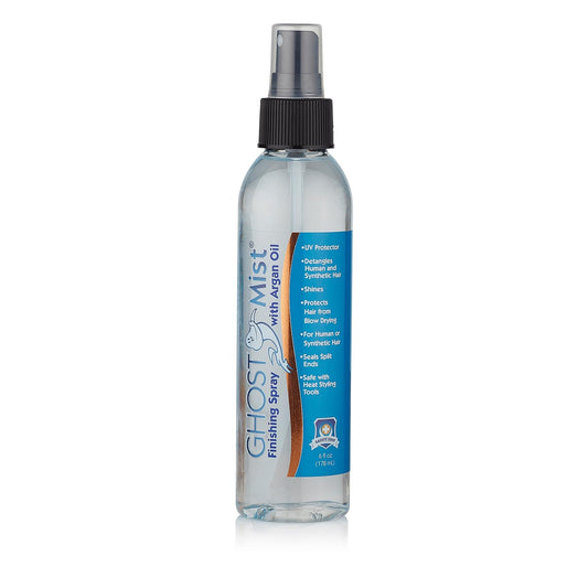 Ghost Mist Argan Oil Finishing Hairspray - Anti Frizz and Smoothing with Heat Protectant - Textute Styling Hair Gloss for Hairpiece and Wigs (6oz) Beauty & Personal Care Professional Hair Labs