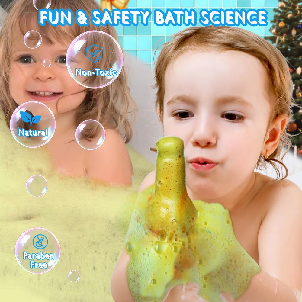 HZEX Bath Bombs for Kids, Fun Scientific Potion - 4 Sciencer Flask with Bath Lava Fun - Natural & Safe Bath Bombs for Kids - Fun Bath Time Toys Beauty and Personal Care HZEX