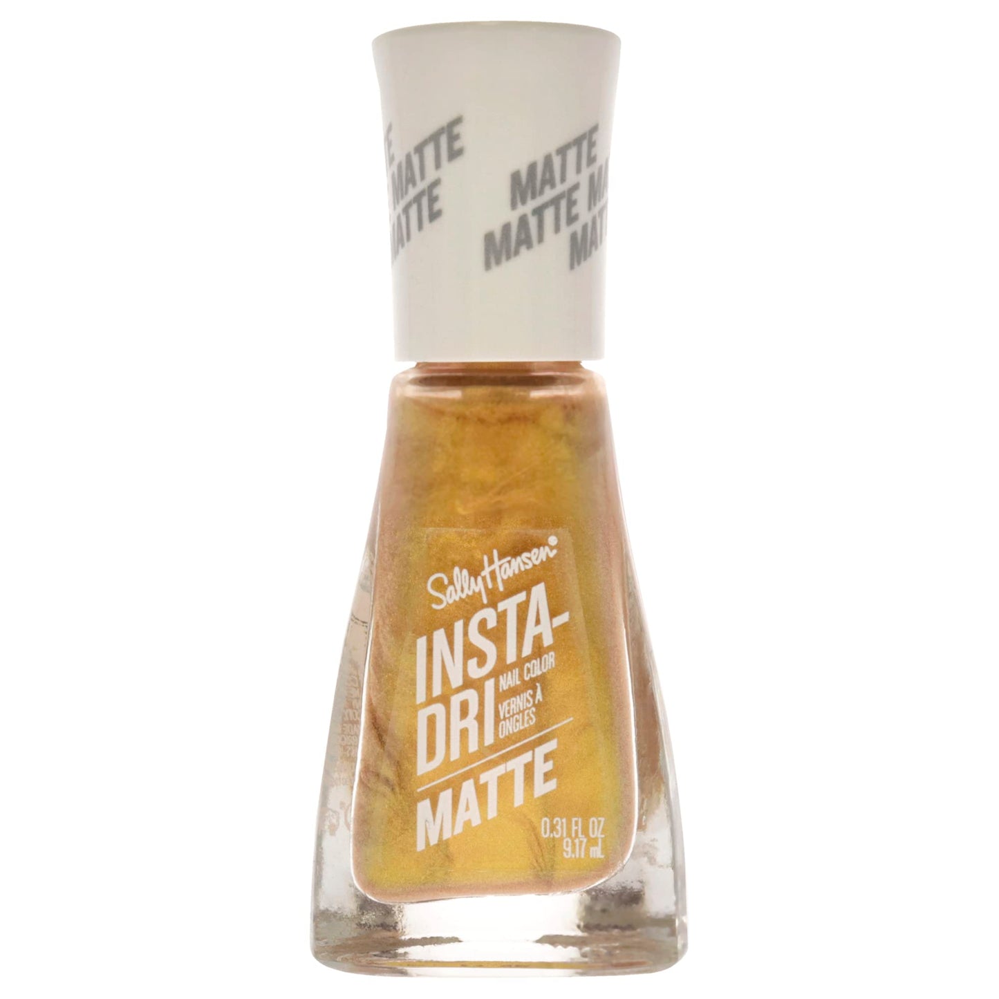 Sally Hansen Insta Dri Matte Metallics, Gold Rush, 0.31 Fl Oz (Pack of 1)