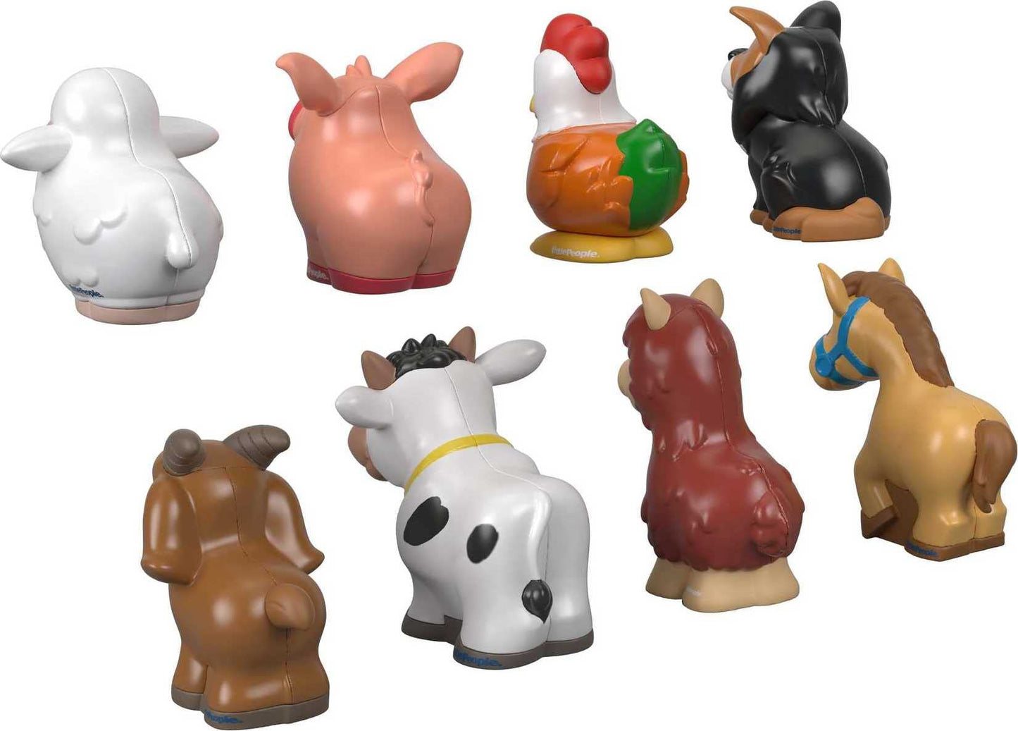 Fisher-Price Little People Toddler Toys Farm Animal Friends 8-Piece Figure Set for Pretend Play Ages 1+ Years