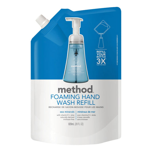 Method Foaming Hand Soap Refill, Sea Minerals, 28 Fl Oz (Pack of 1)