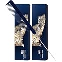 Koleston Perfect ME+ 12/03 Special Blonde/Natural Gold Permanent Hair Color Creme 2 Ounce (Pack of 2) With Pin Tail Comb - Use with Welloxon Perfect