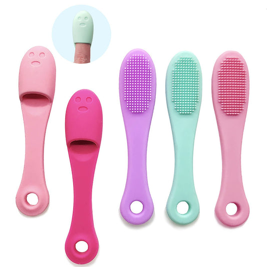 5-Pack Soft Silicone Manual Facial Cleansing Brushes, Face Scrubber Cleanser Brush for Gently and Effectively Cleaning, Removing Blackheads