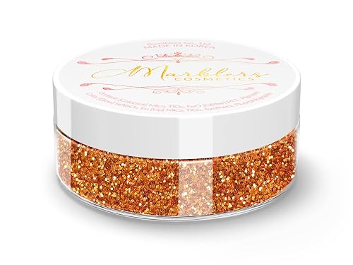 MARBLERS Twinkle Face & Body Glitter [Copper] 0.18oz (5g) | Fine | Non-Toxic | Vegan | Cruelty-Free | Festival, Rave & Party Makeup | Eye, Hair, Nail
