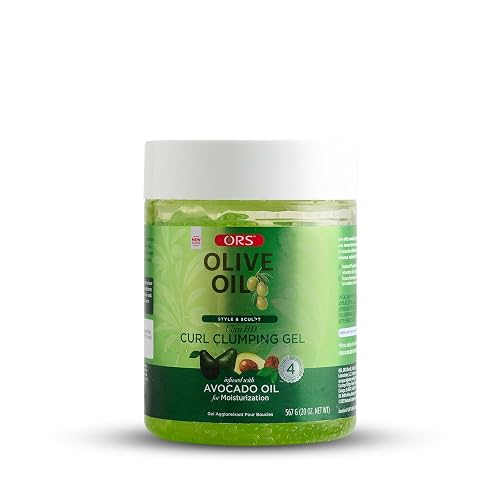 ORS Olive Oil Style & Sculpt Ultra HD Curl Clumping Gel with Avocado Oil for Moisturization 20 Ounces
