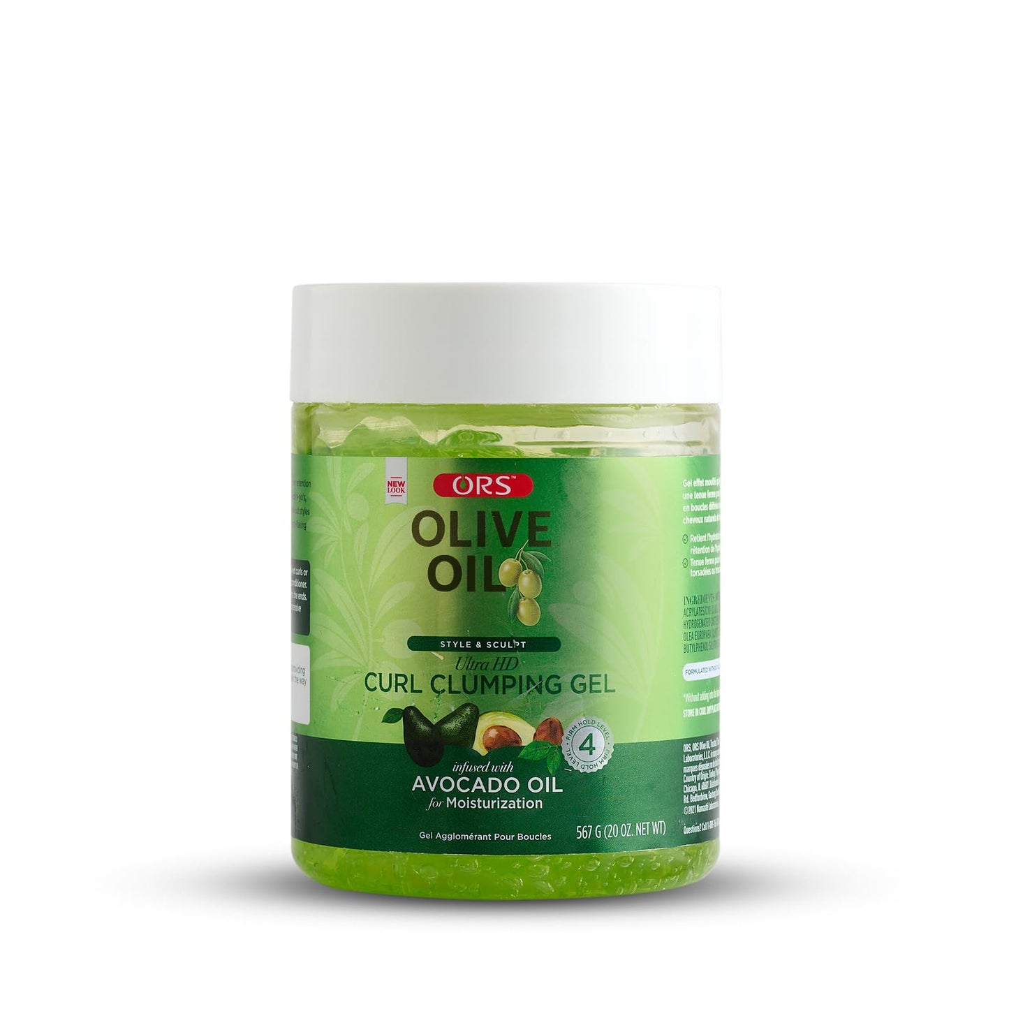 ORS Olive Oil Style & Sculpt Ultra HD Curl Clumping Gel with Avocado Oil for Moisturization 20 Ounces