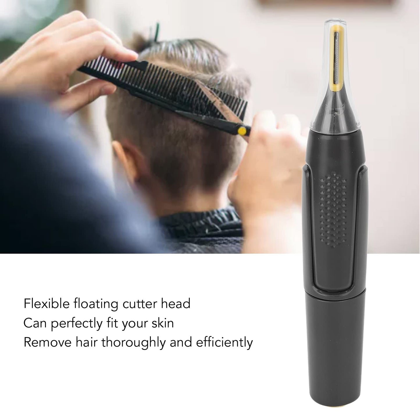 Saluaqui Electric Hair Trimmer, Electric Hair Beard Shaver, Detachable Washable Cutter Head Double Blades Low Noise Hair Removal Machine, Men Electric Beauty and Personal Care Saluaqui