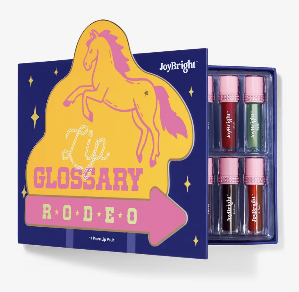 Ulta Beauty Lip Glossary 2025 RODEO theme, includes a keychain so you can take your favorite shade on-the-go.