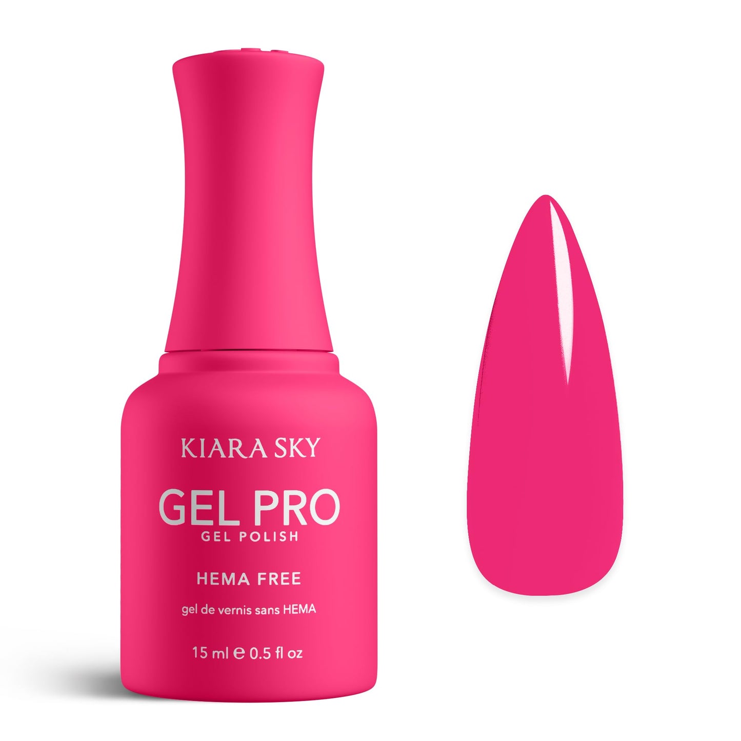 KIARA SKY Gel Pro HEMA-Free Gel Nail Polish | Full Coverage, 28+ Day Wear, Self-Leveling, UV/LED Soak-Off, 0.5 fl oz | Pizzazz #089 Beauty & Personal Care KIARA SKY