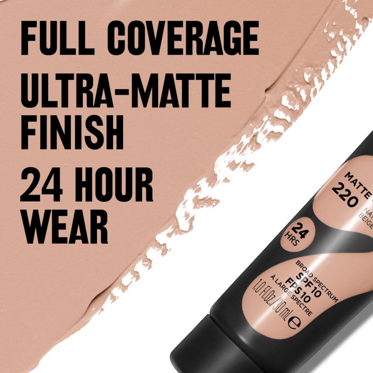 Revlon Liquid Foundation, ColorStay Face Makeup for Normal and Dry Skin, Longwear Full Coverage with Matte Finish, Oil Free, Natural Beige, 1.0 Fl Oz