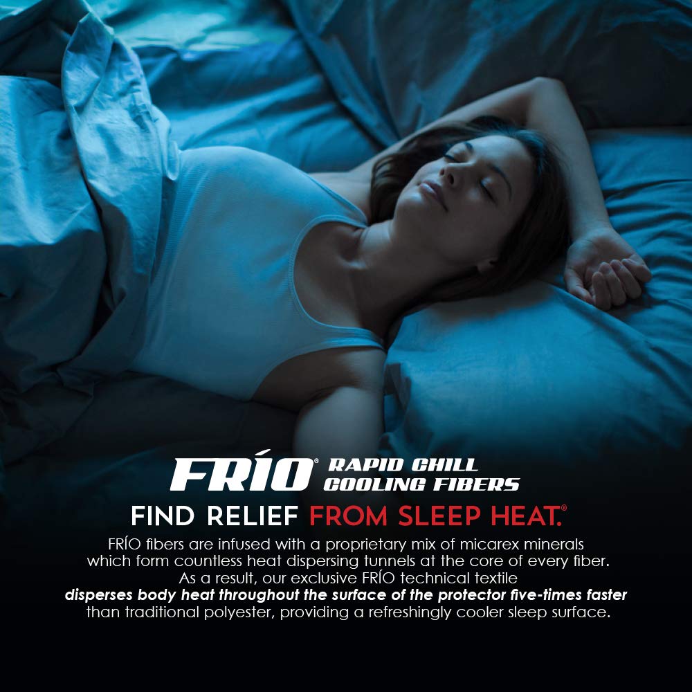 PureCare Cooling Pillow Protector Featuring allergen & Moisture Protection, Standard (FRIOPP501)