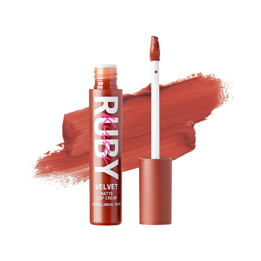 Ruby Kisses Lip Vinyl Tint - High-Pigment, Transfer-Proof, Smudge-Proof Liquid Lipstick, Soft-Satin Shine, Lightweight Makeup, Long-Lasting Lip-Gloss, Full Coverage Color (Mulberry, 2.8mL)