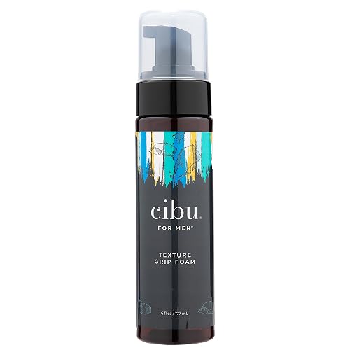 CIBU for Men Texture Grip Foam 6oz - Hair Styling Foam for Long Lasting Hold, Texture, and Volume While Keeping a Healthy Hair - Ideal for Messy