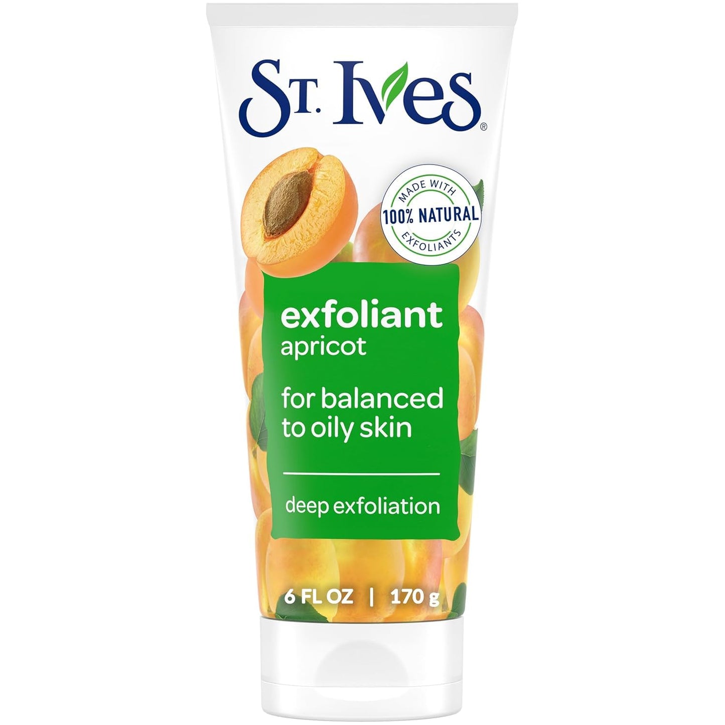 St. Ives Fresh Skin Apricot Scrub 6 oz 170g, 1 Pack