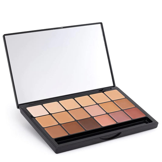 Graftobian HD High-Definition Super Palette - Foundation Palette, Professional Face Cream Palette, Contour & Coverage Face Makeup, Artist Kit