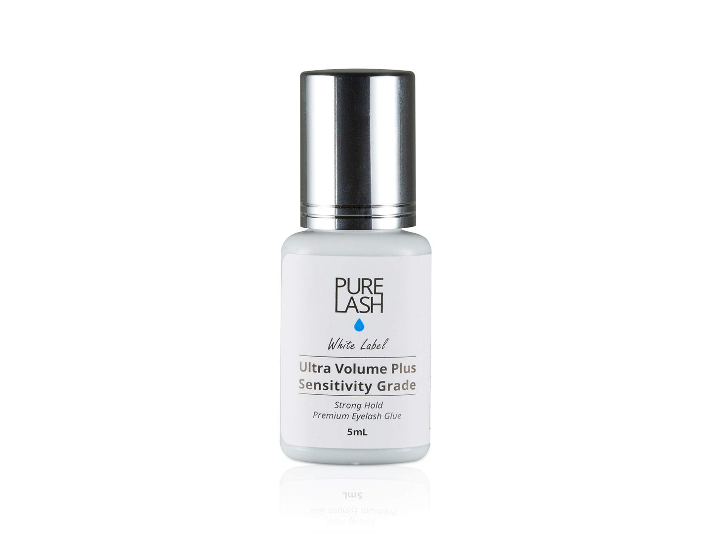 Most Sensitive Eyelash Extension Glue / Pure Lash / White Label / 5 Milliliter / 2-3 Seconds Drying Time / Retention 4-5 Weeks / Professional Use Only