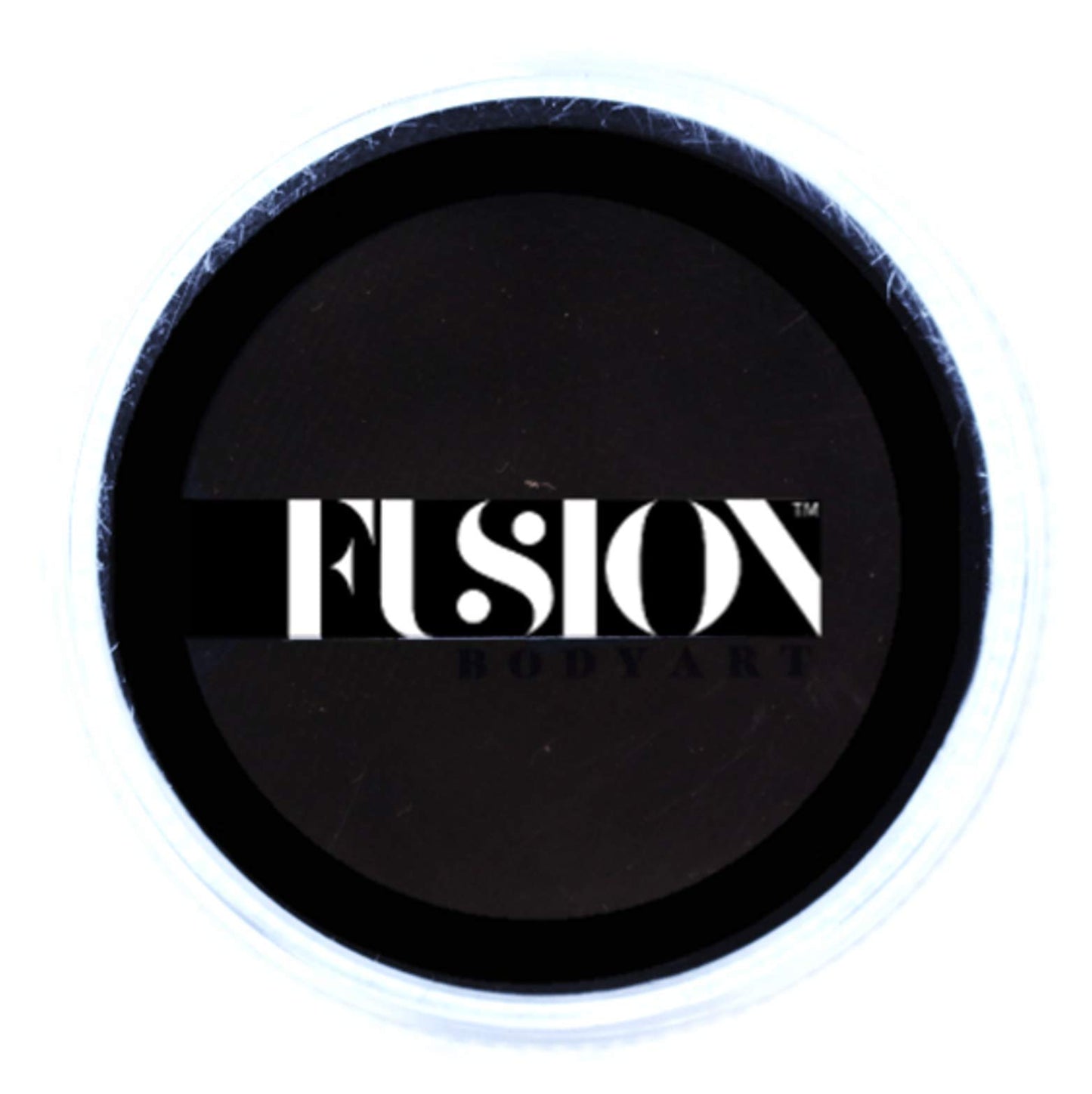 Fusion Body Art Pro Face Paint | Prime Strong Black (32gm), Professional Quality Water Activated Face and Body Paint Supplies Single Makeup Cake