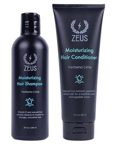 ZEUS Advanced Hair Wash Set for Men, Father’s Day Essential Shampoo & Conditioner Duo with Fruit Extracts & Argan Oil for Smooth, Healthy, Restoring
