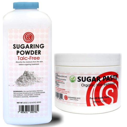 Sugaring Paste for Beginners Kit + Sugaring Drying Powder Beauty and Personal Care Sugaring NYC
