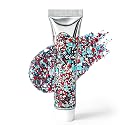 Waterproof Red White Blue Hair Glitter Stick for Patriotic Celebrations &Game Days, 4th of July Glitter Stick, Sparkling Face&Body Makeup with Star