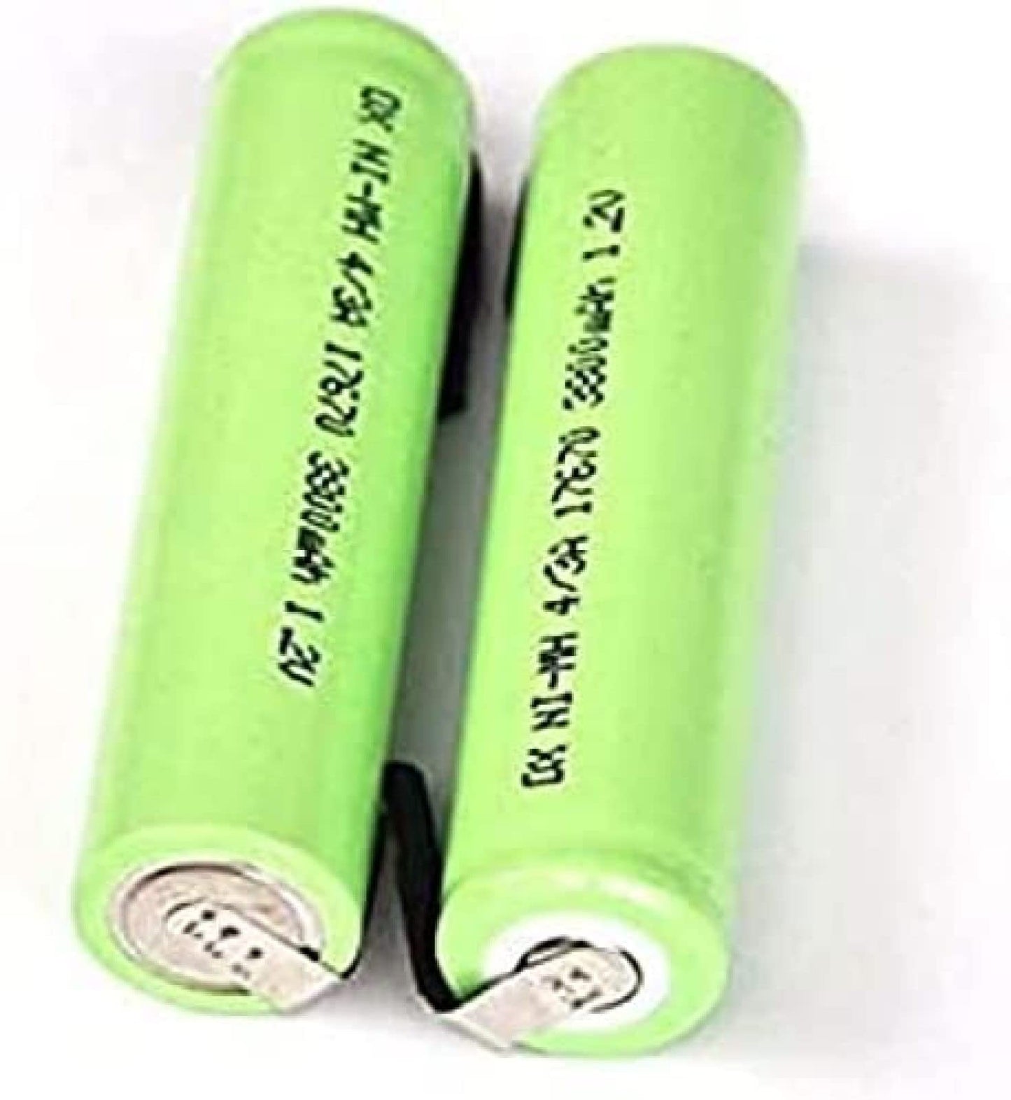 CKWJMUBS Compatible for 2PCS 4 / 3A 1.2V Rechargeable 3800mah 7 / 5A 17670 17650 Ni-mh Nimh Cell with Welding Pins for Electric Shaver Toothbrush Beauty and Personal Care CKWJMUBS