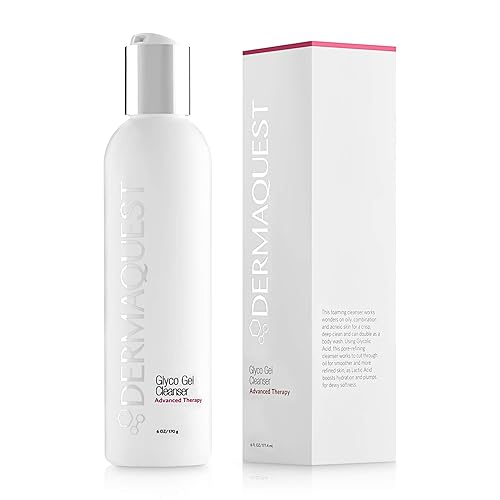 DermaQuest Advanced Therapy Foaming Glyco Gel Based Cleanser with 15% Glycolic Acid & Lactic Acid - Deep Cleansing Daily Face Wash for Oily Skin