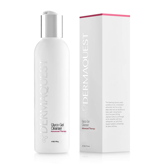 DermaQuest Advanced Therapy Foaming Glyco Gel Based Cleanser with 15% Glycolic Acid & Lactic Acid - Deep Cleansing Daily Face Wash for Oily Skin